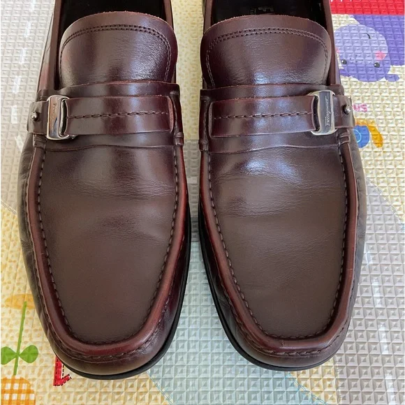Salvatore Ferragamo Men's Brown Dress Shoes Size D 8.5